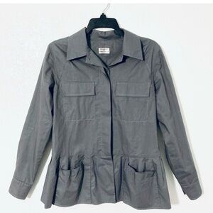 Philosophy di Alberta Ferretti Ruffled Jacket (Grey)